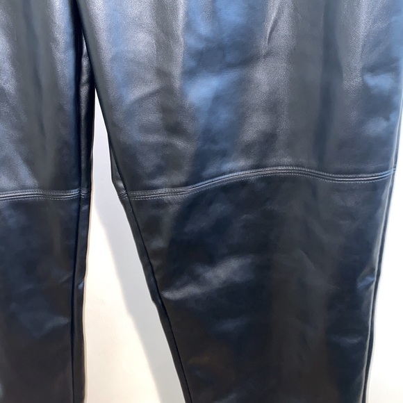 HALSTON Faux Leather Straight Leg Pants - Picture 8 of 12